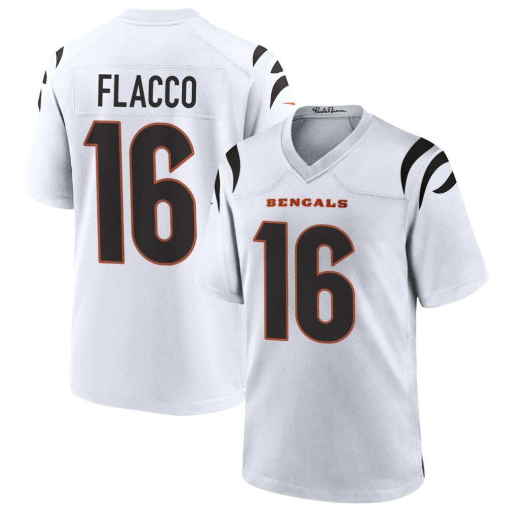 Cooneas C.Bengals #16 Joe Flacco Player White Home Game Stitched Jerseys