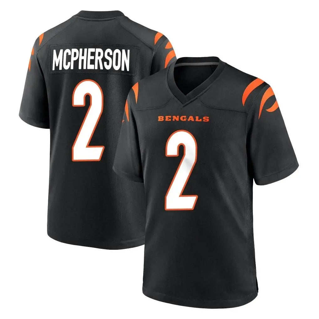 Cooneas C.Bengals #2 Evan McPherson Player Black Home Game Stitched Jerseys
