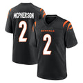 Cooneas C.Bengals #2 Evan McPherson Player Black Home Game Stitched Jerseys