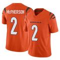 Cooneas C.Bengals #2 Evan McPherson Player Orange Vapor F.U.S.E. Limited Home Game Stitched Jerseys