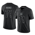 Cooneas C.Bengals #71 Amarius Mims Player Black Reflective Limited Game Stitched Jerseys