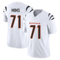 Cooneas C.Bengals #71 Amarius Mims Player White Vapor F.U.S.E. Limited Home Game Stitched Jerseys