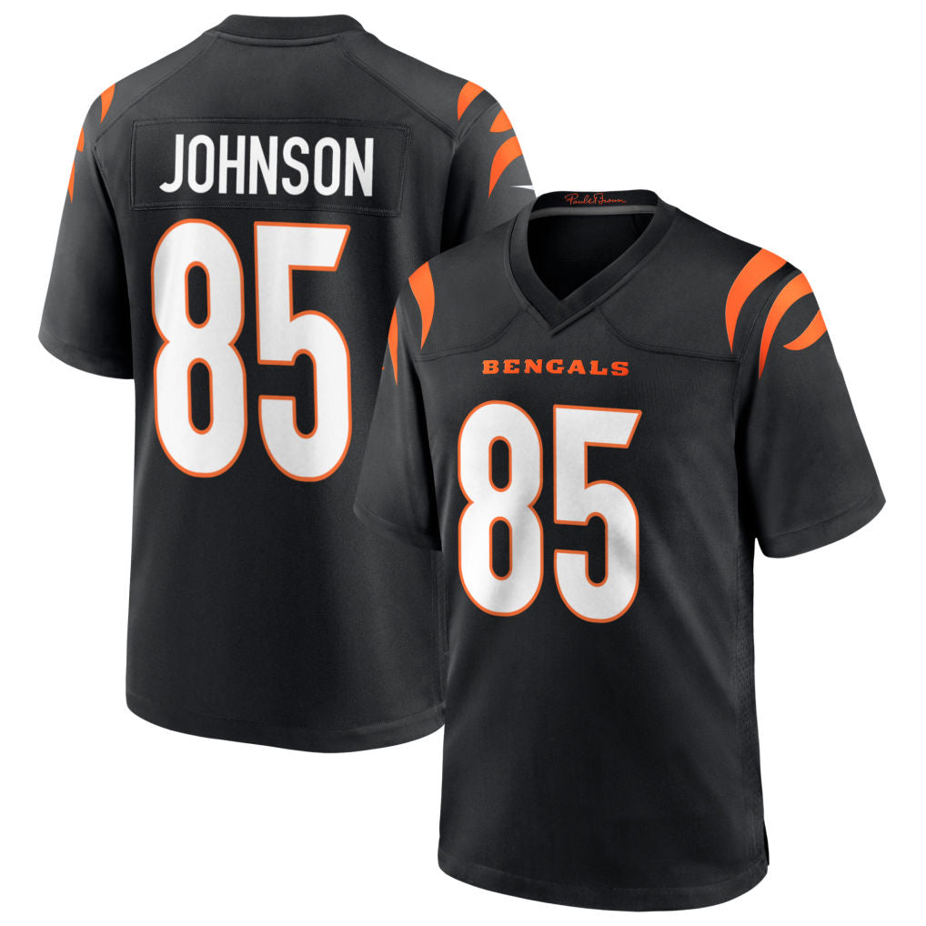 Cooneas C.Bengals #85 Chad Johnson Player Black Home Game Stitched Jerseys
