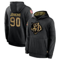 Cooneas C.Bengals #90 Kris Jenkins Jr Player Black Salute to Service Pullover Hoodies Limited Stitched Jerseys