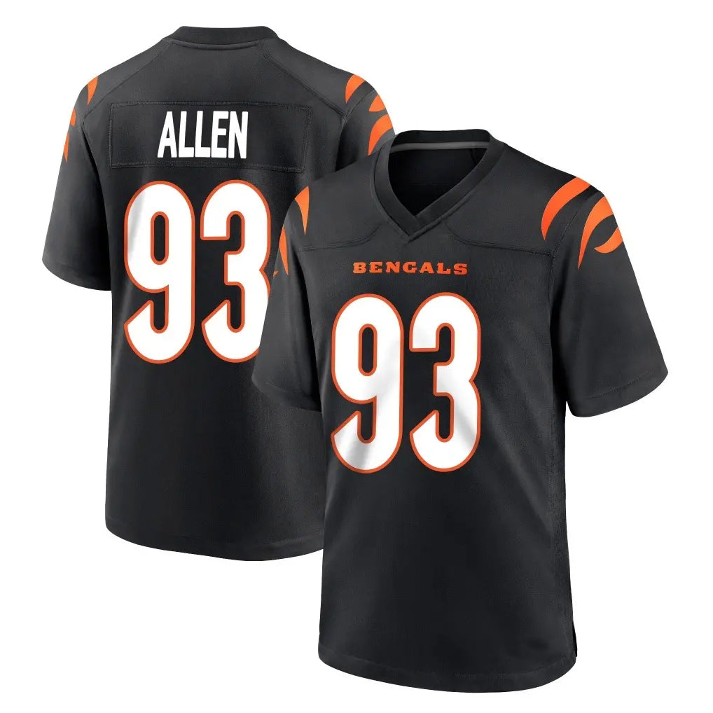 Cooneas C.Bengals #93 Jonathan Allen Player Black Home Game Stitched Jerseys
