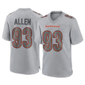 Cooneas C.Bengals #93 Jonathan Allen Player Gray Atmosphere Fashion Game Stitched Jerseys