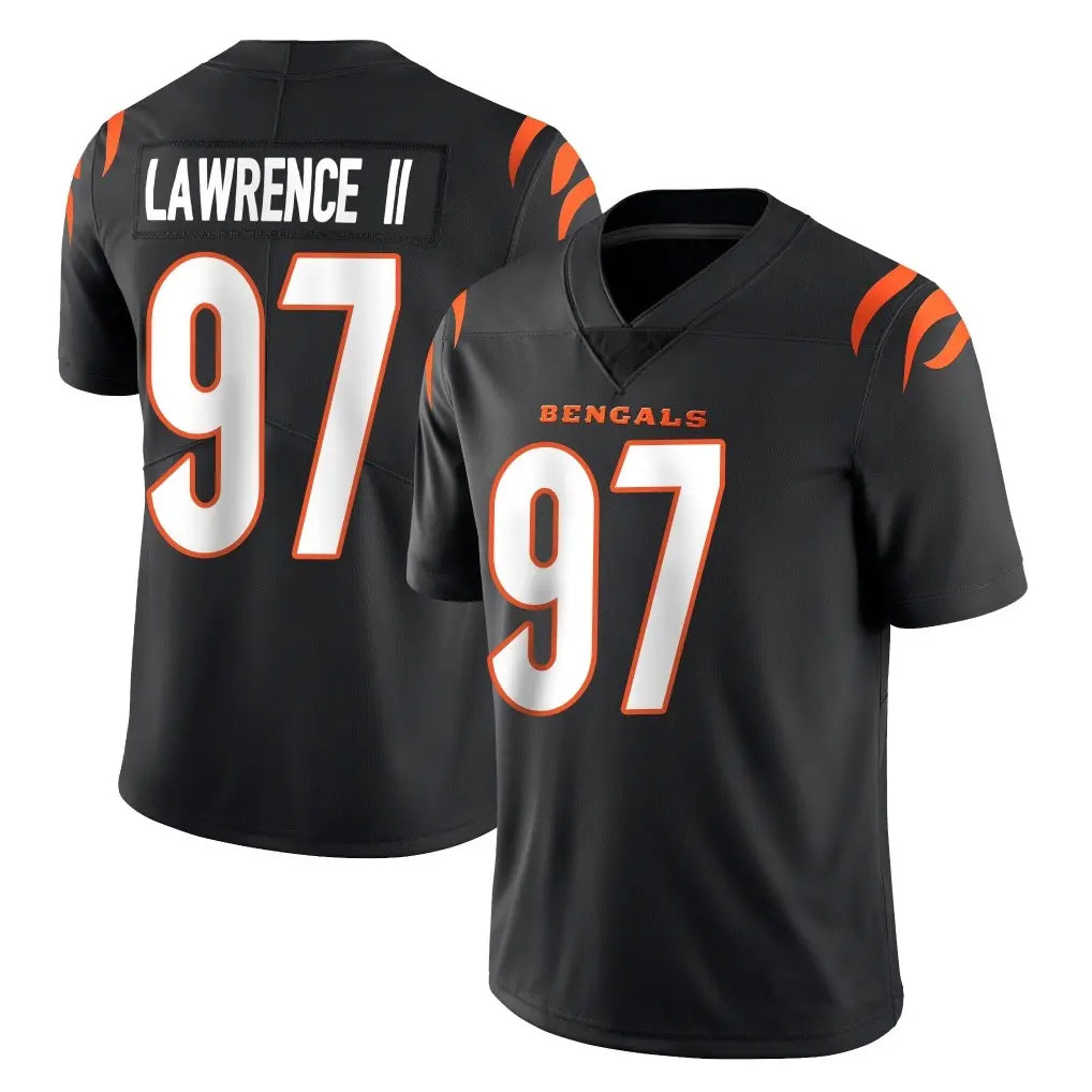 Cooneas C.Bengals #97 Dexter Lawrence II Player Black Vapor Untouchable Limited Home Game Stitched Jerseys