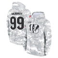 Cooneas C.Bengals #99 Myles Murphy Player Arctic Camo Salute to Service Pullover Hoodie Limited Stitched Jerseys