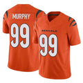 Cooneas C.Bengals #99 Myles Murphy Player Orange Vapor F.U.S.E. Limited Home Game Stitched Jerseys