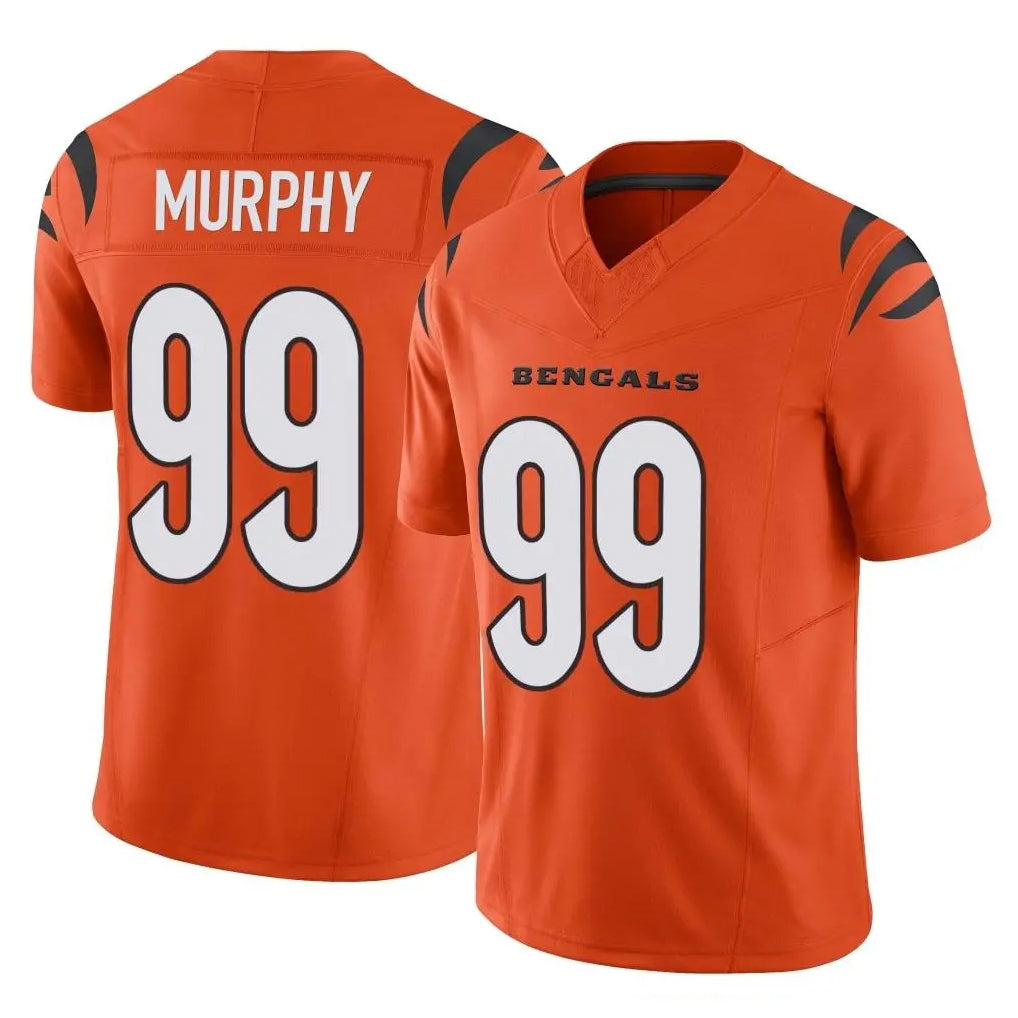 Cooneas C.Bengals #99 Myles Murphy Player Orange Vapor F.U.S.E. Limited Home Game Stitched Jerseys