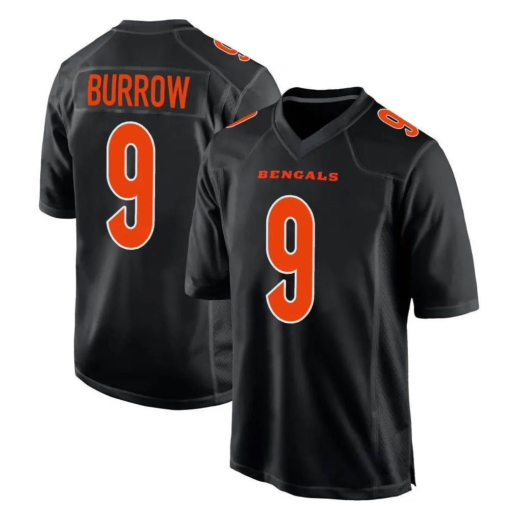 Cooneas C.Bengals #9 Joe Burrow Player Black Fashion Game Stitched Jerseys