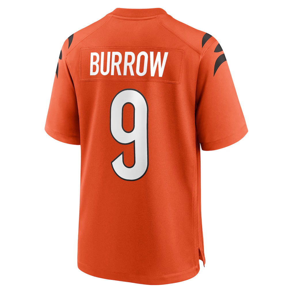 Cooneas C.Bengals #9 Joe Burrow Player Orange Home Game Stitched Jerseys