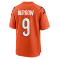 Cooneas C.Bengals #9 Joe Burrow Player Orange Home Game Stitched Jerseys