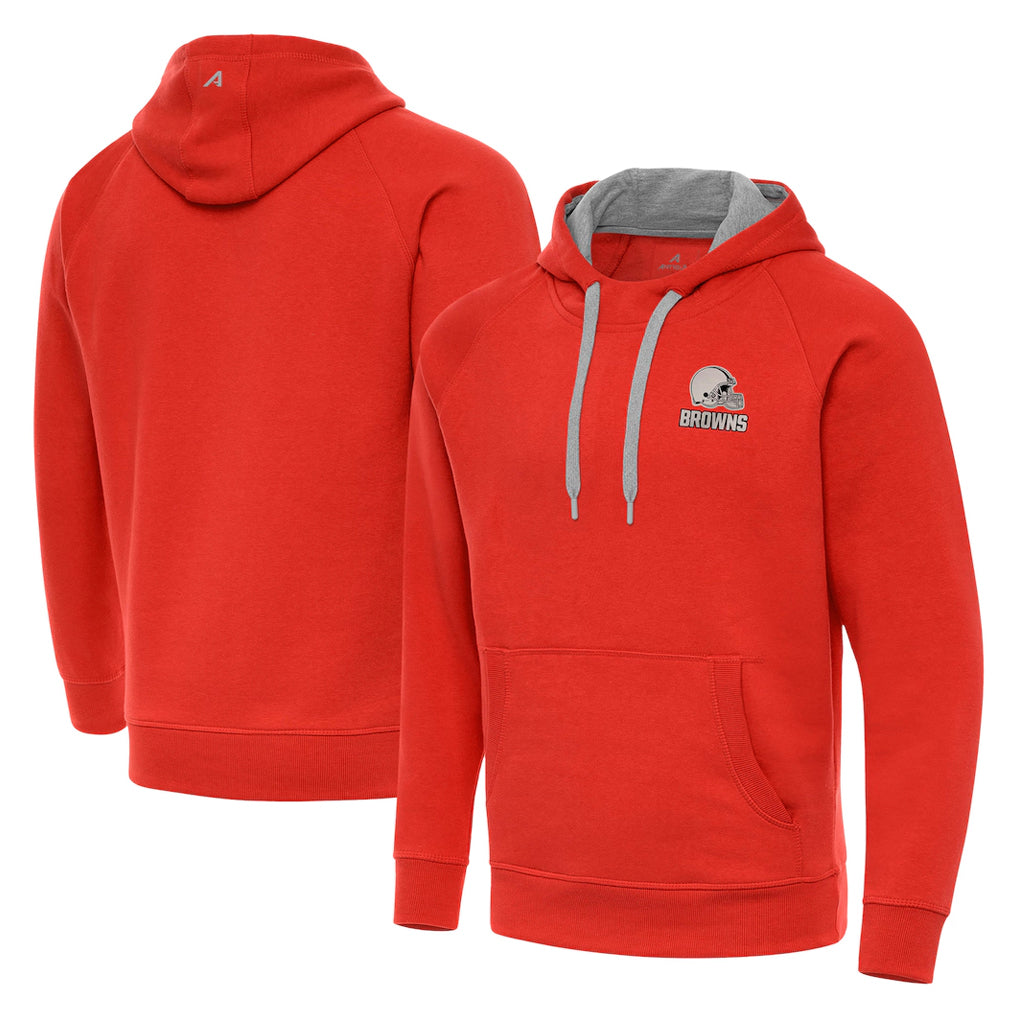 Cooneas C.Browns Orange Brushed Carbon Pullover Hoodie Blank Player Limited Stitched Jerseys