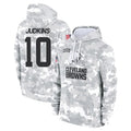 Cooneas C.Browns #10 Quinshon Judkins Player Arctic Camo Salute to Service Hoodies Limited Game Stitched Jerseys