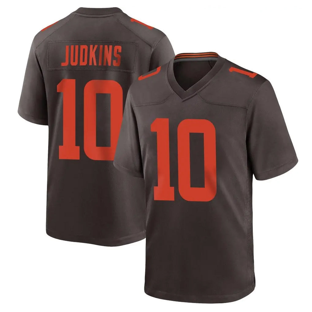 Cooneas C.Browns #10 Quinshon Judkins Player Brown Alternate Home Game Stitched Jerseys