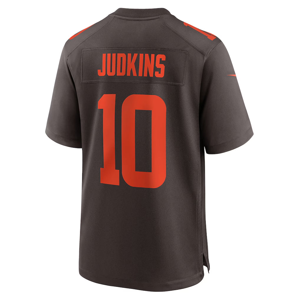 Cooneas C.Browns #10 Quinshon Judkins Player Brown Game Stitched Jerseys