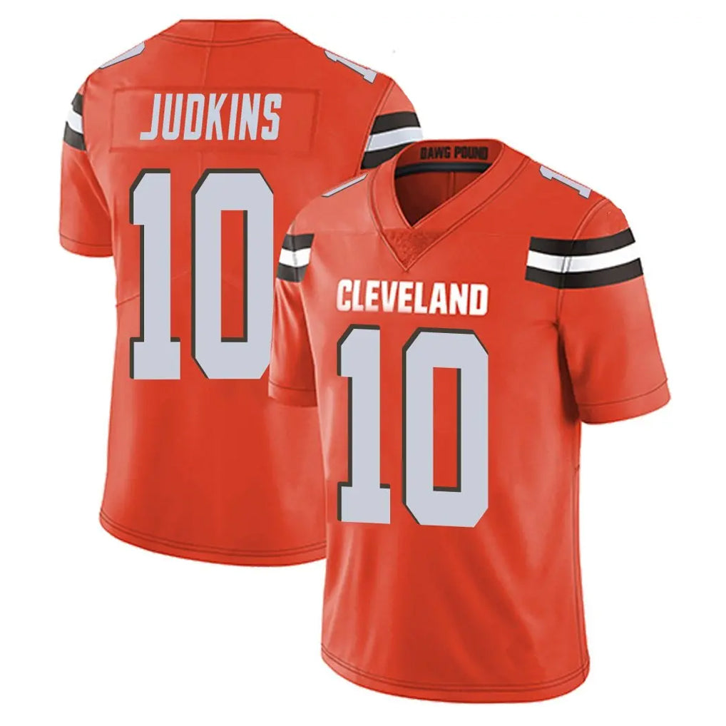 Cooneas C.Browns #10 Quinshon Judkins Player Orange Alternate Vapor Untouchable Limited Home Game Stitched Jerseys