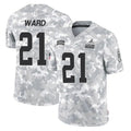 Cooneas C.Browns #21 Denzel Ward Player Arctic Camo Salute to Service Limited Football Jerseys