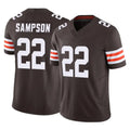 Cooneas C.Browns #22 Dylan Sampson Player Brown Vapor F.U.S.E. Limited Home Game Stitched Jerseys