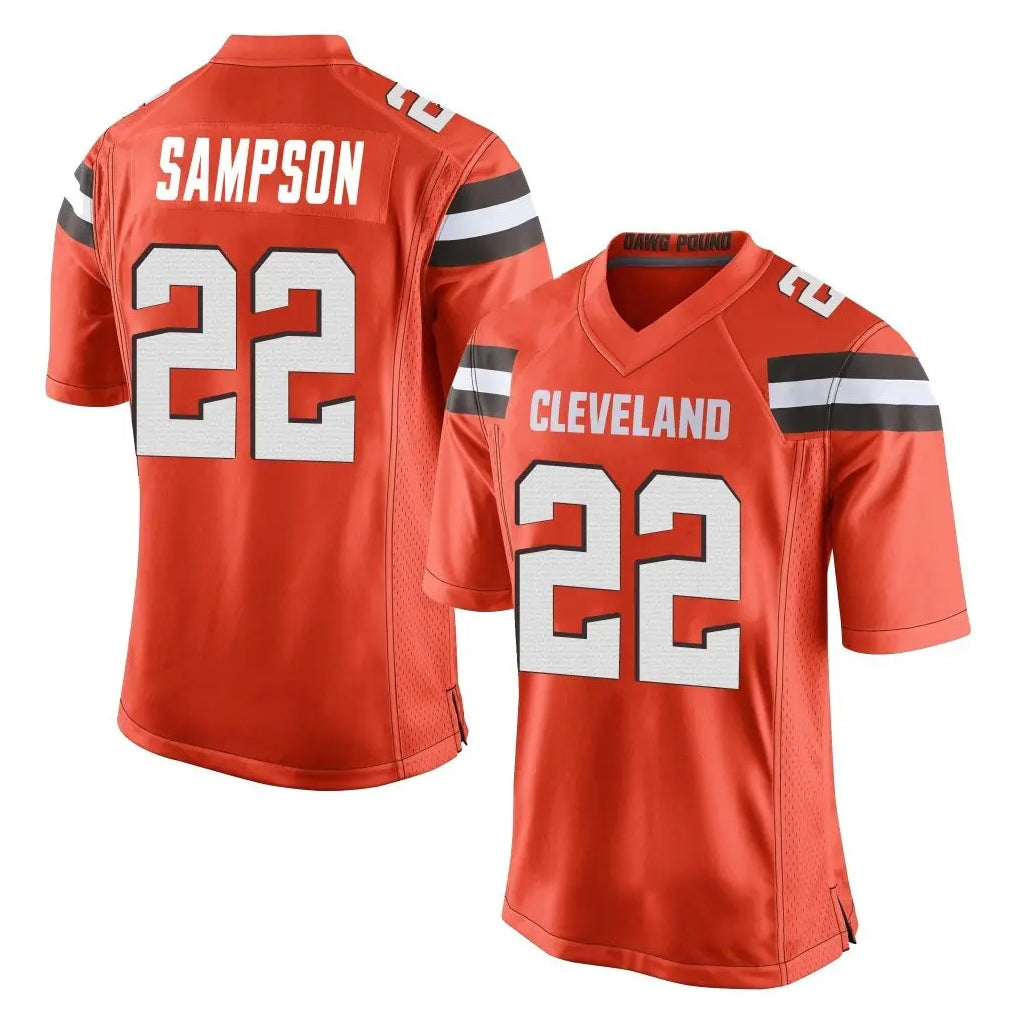 Cooneas C.Browns #22 Dylan Sampson Player Orange Vapor Limited Home Game Stitched Jerseys