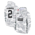 Cooneas C.Browns #2 Shedeur Sanders Player Arctic Camo Salute to Service Hoodies Limited Game Stitched Jerseys