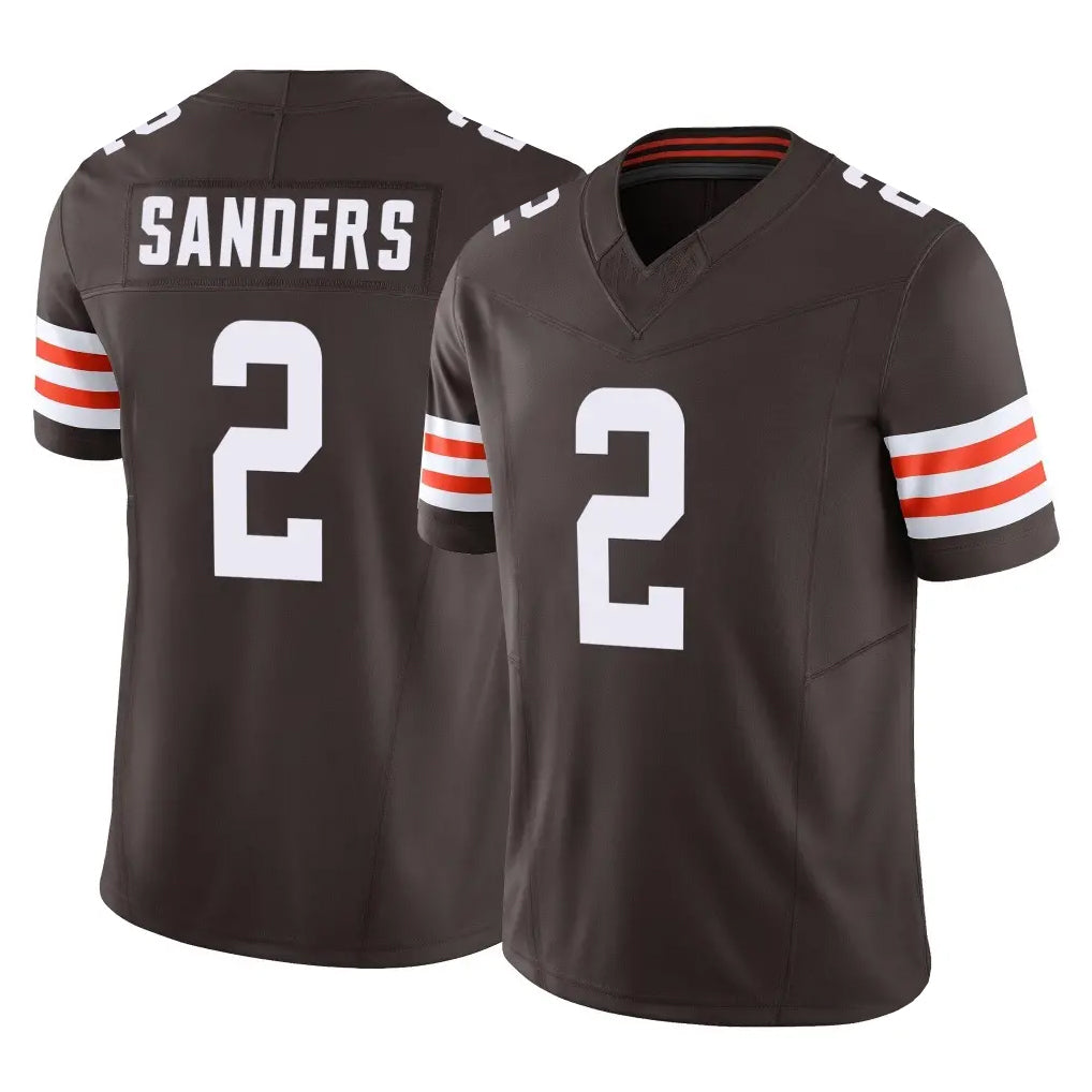 Cooneas C.Browns #2 Shedeur Sanders Player Brown Vapor F.U.S.E. Limited Home Game Stitched Jerseys