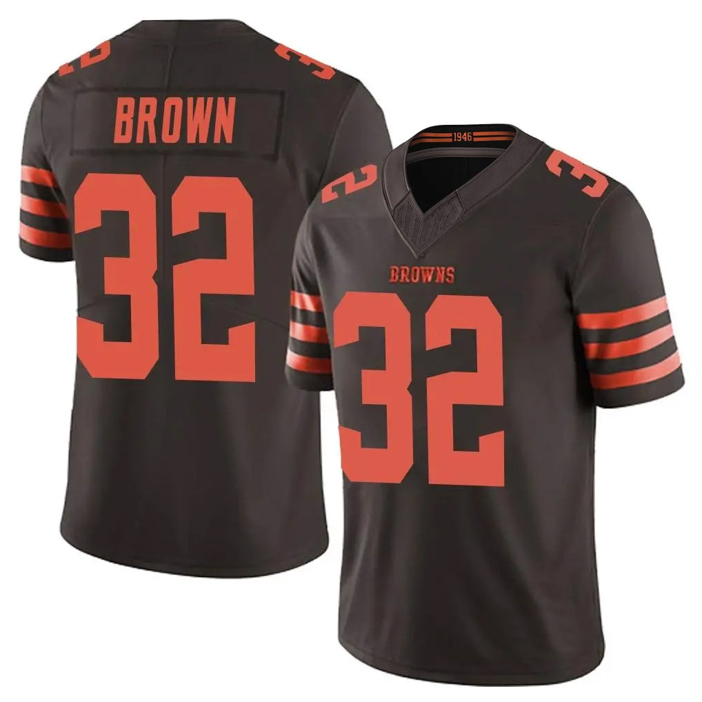 Cooneas C.Browns #32 Jim Brown Player Brown Limited Vapor F.U.S.E. Alternate Game Stitched Jerseys