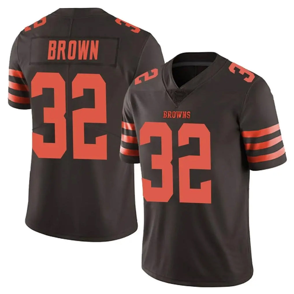 Cooneas C.Browns #32 Jim Brown Player Browns Color Rush Limited Home Game Stitched Jerseys