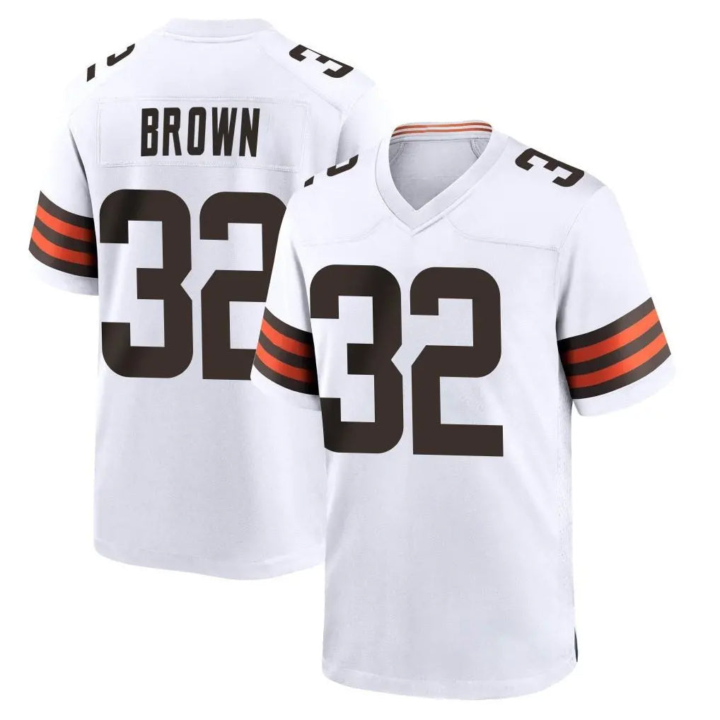 Cooneas C.Browns #32 Jim Brown Player White Home Game Stitched Jerseys