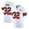 Cooneas C.Browns #32 Jim Brown Player White Limited  Vapor 1946 Collection Alternate Game Stitched Jerseys