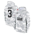 Cooneas C.Browns #3 Jerry Jeudy Player Arctic Camo Salute to Service Hoodies Limited Game Stitched Jerseys