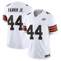 Cooneas C.Browns #44 Harold Fannin Jr. Player White Vapor F.U.S.E. Limited Home Game Stitched Jerseys
