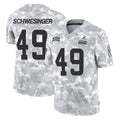 Cooneas C.Browns #49 Carson Schwesinger Player Arctic Camo Salute to Service Limited Home Game Stitched Jerseys