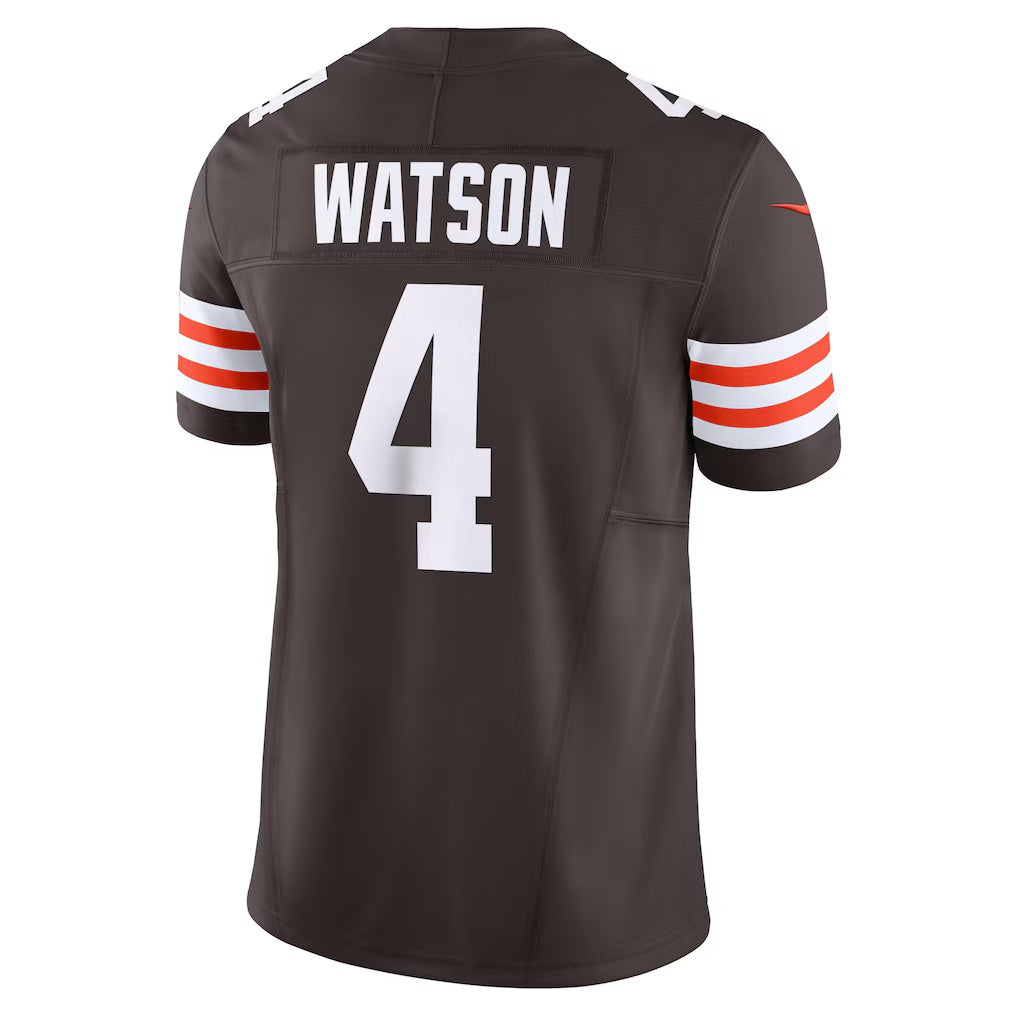 Cooneas C.Browns #4 Deshaun Watson Brown Vapor F.U.S.E. Limited Stitched Jerseys