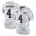 Cooneas C.Browns #4 Deshaun Watson Player Arctic Camo Salute to Service Limited Home Game Stitched Jerseys