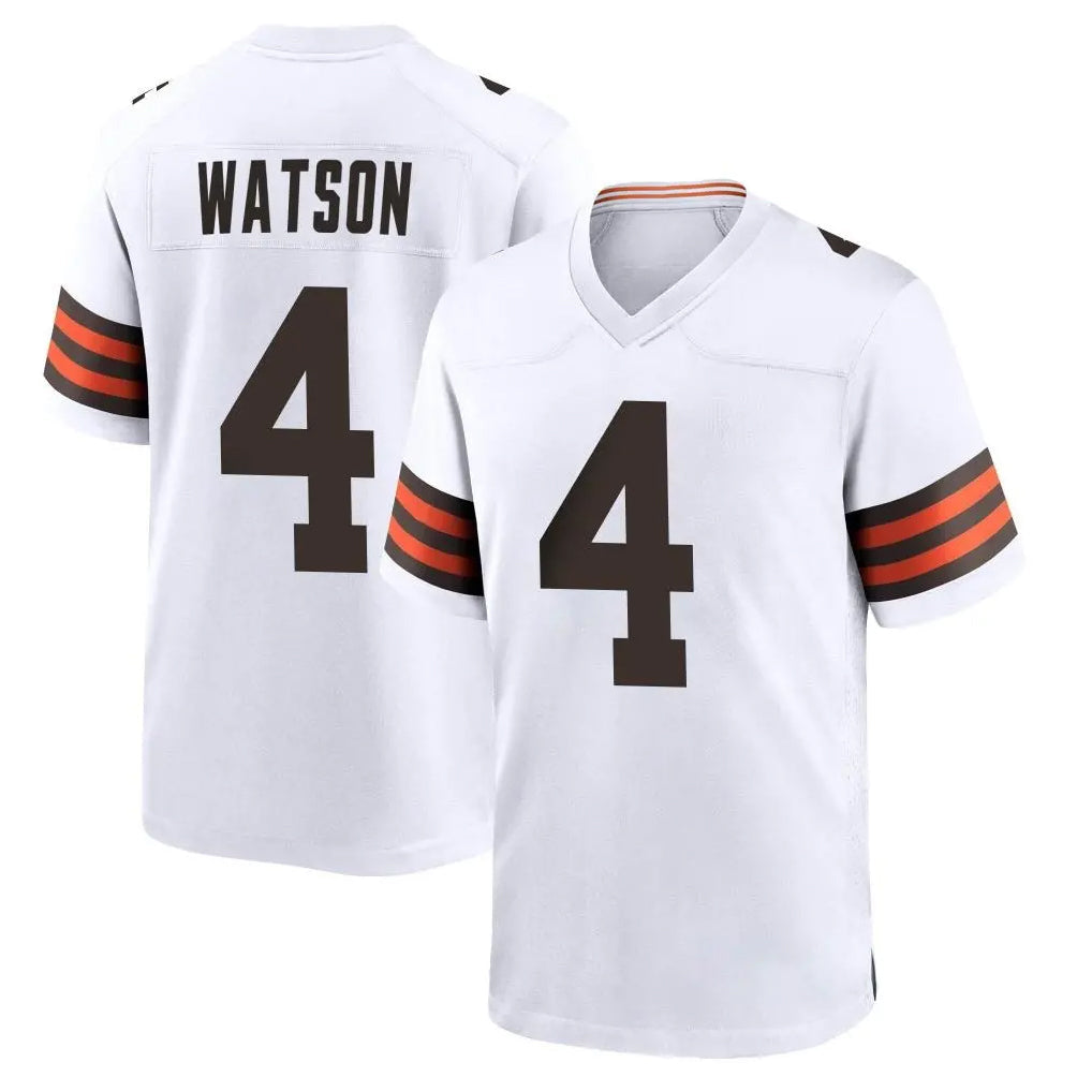 Cooneas C.Browns #4 Deshaun Watson Player White Home Game Stitched Jerseys