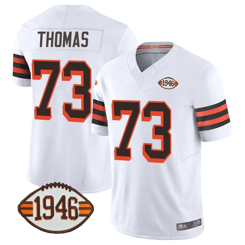 Cooneas C.Browns #73 Joe Thomas Player White Limited Vapor F.U.S.E. Alternate Game Stitched Jerseys