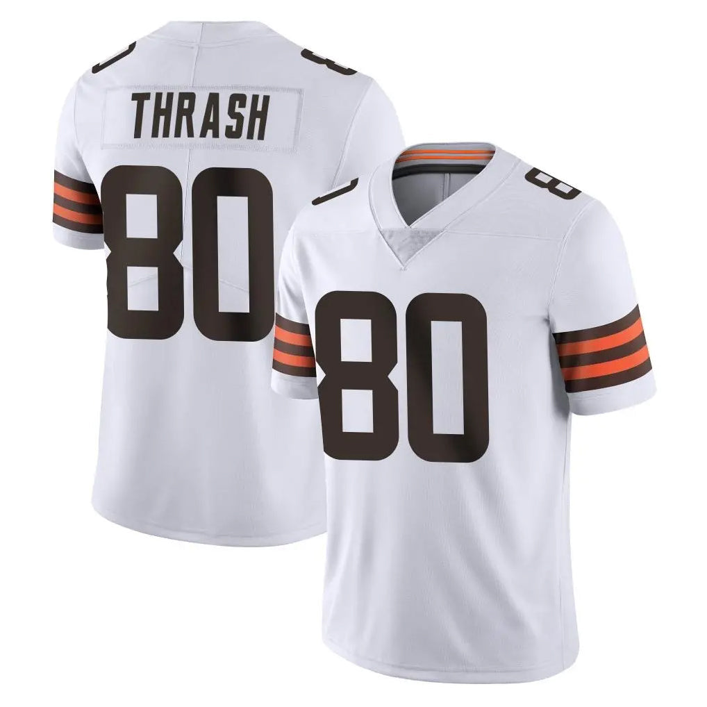 Cooneas C.Browns #80 Jamari Thrash Player White Vapor Untouchable Limited Home Game Stitched Jerseys