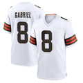 Cooneas C.Browns #8 Dillon Gabriel Player White Home Game Stitched Jerseys