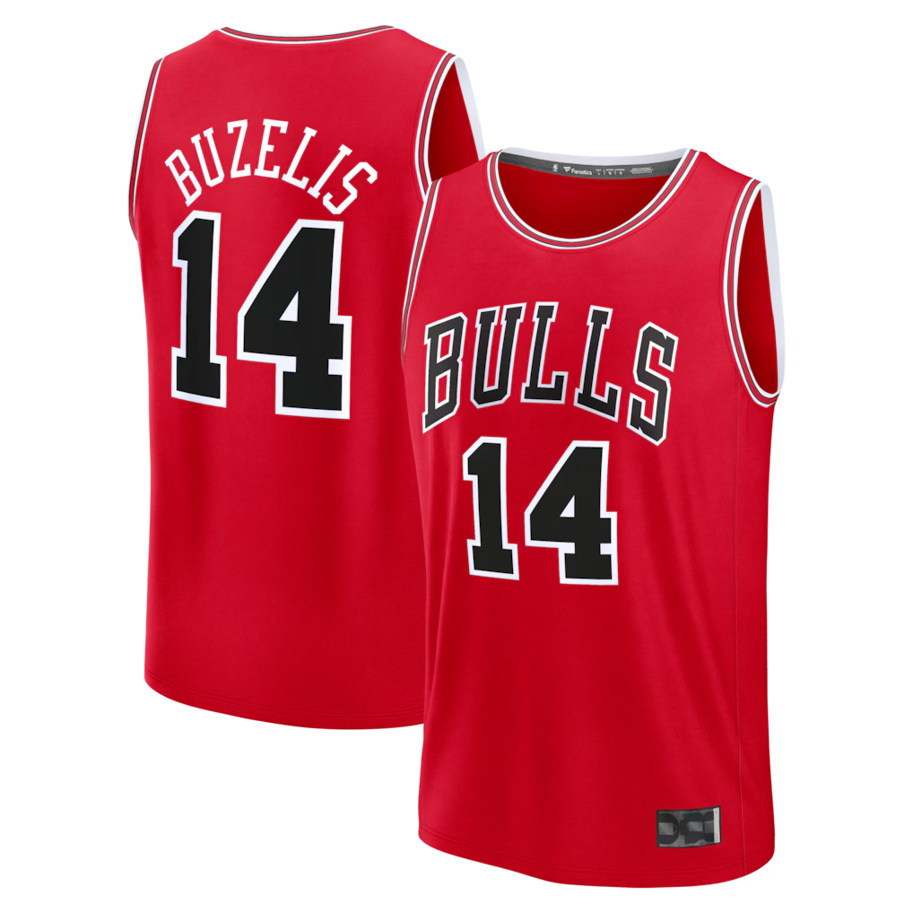 Cooneas C.Bulls #14 Matas Buzelis Red Fast Break Replica Player Jerseys - Icon Edition