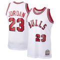 Cooneas C.Bulls #23 Michael Jordan Mitchell & Ness White 1984-85 Hardwood Classics Rookie Authentic Jerseys