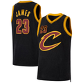 Cooneas C.Cavaliers #23 LeBron James Black Forever King Authentic Jerseys