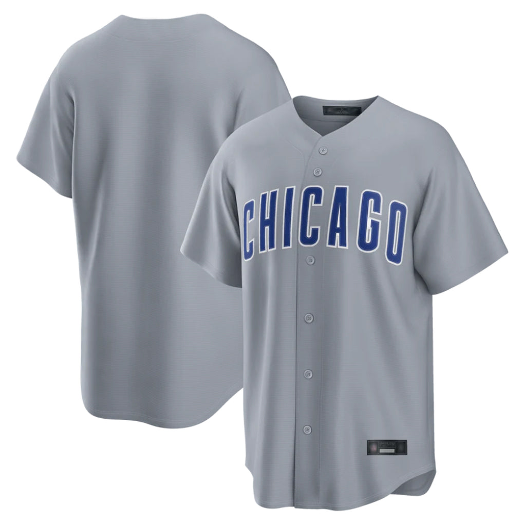 Cooneas C.Cubs Gray Game Home Blank Player Stitched Jerseys