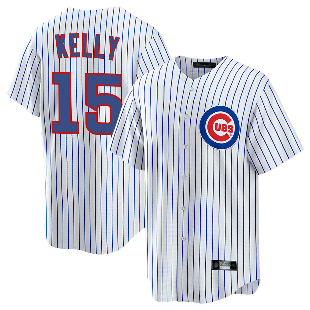 Cooneas C.Cubs #15 Carson Kelly Player White Limited Elite Home Game Stitched Jerseys