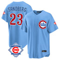 Cooneas C.Cubs #23 Ryne Sandberg Player Light Blue 150th Anniversary Home Game Stitched Jerseys