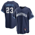 Cooneas C.Cubs #23 Ryne Sandberg Player Navy City Connect Home Game Stitched Jerseys