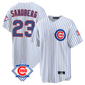 Cooneas C.Cubs #23 Ryne Sandberg Player White 150th Anniversary Home Game Stitched Jerseys