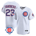 Cooneas C.Cubs #23 Ryne Sandberg Player White 150th Anniversary Limited Home Game Stitched Jerseys