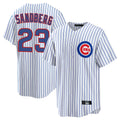 Cooneas C.Cubs #23 Ryne Sandberg Player White Game Home Stitched Jerseys